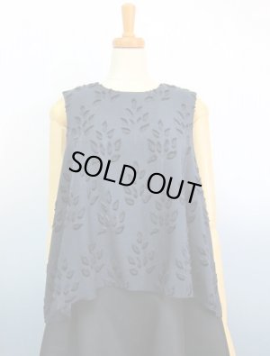 画像1: FOXEY　BOUTIQUE　フォクシー　サイズ38　ミッドナイトブルー　チュニックブラウス