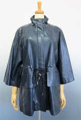 画像: FOXEY　NY　COLLECTION　サイズ４０　Faux Leather Anorak レザーハーフコート　