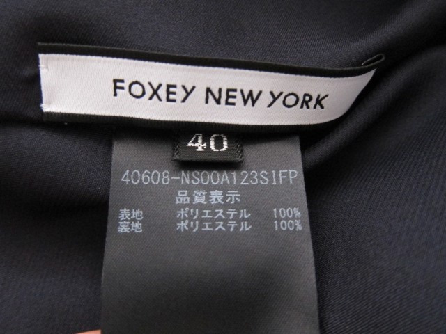 FOXEY NY フォクシー サイズ４０ ELEGANT PLEATS DRESS ワンピース